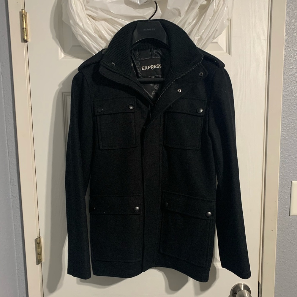 Express Black Dressy Coat